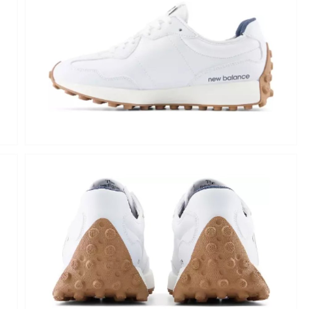 New Balance 327 Golf & Casual LEATHER Women's Sneakers Shoes White Tan 6-10 - Picture 16 of 16